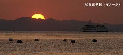 だるま夕日（イメージ）